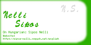 nelli sipos business card